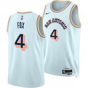 2024-2025 San Antonio Spurs Mens De Aaron Fox 4 Jersey