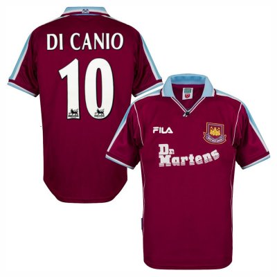 1999-2001 West Ham United Home Retro Jersey DI CANIO #10