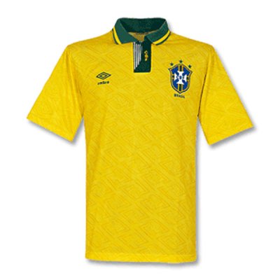 1991-1993 Brazil Home Retro Jersey