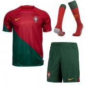 2022 Portugal Home World Cup Jersey Men Full Kit