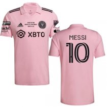 2023 Inter Miami Pink Leagues Cup Final Jersey Messi #10