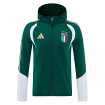 2026 Italy Windbreaker Hoodie Jacket Green