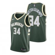 Milwaukee Bucks Giannis Antetokounmpo #34 Green Statement Swingman Jersey