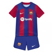 23-24 Barcelona Home Jersey Kids Kit