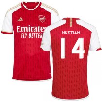 23-24 Arsenal Home Jersey NKETIAH 14 UCL Print