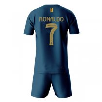 23-24 Al Nassr Away Jersey Ronaldo #7 Kids Kit