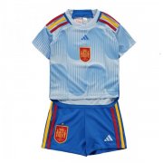 2022 Spain Away World Cup Jersey Kids Kit