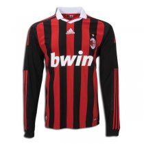 09-10 AC Milan Home Long Sleeve Retro Jersey