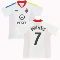 2022 AC Milan Support Ukrainian Special Shevchenko Kit