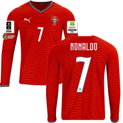 2026 Portugal Home LS Round 16 Ronaldo #7 (Player Version)