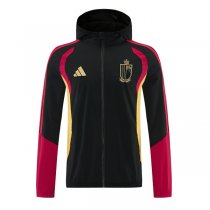 2026 Belgium Windbreaker Hoodie Jacket Black