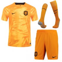 2022 Netherlands Home World Cup Jersey Men Full Kit