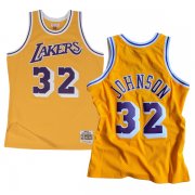 1984-85 Magic Johnson 32 Retro Jersey - Yellow