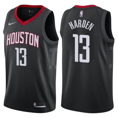 2017-18 Rockets James Harden Statement Black Jersey