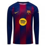 25-26 Barcelona Home Long Sleeve Jersey