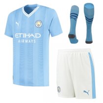 23-24 Manchester City Home Jersey Men Full Kit