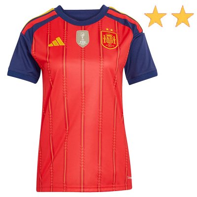 2026 Spain Home World Cup Winner Women Jersey 2 Star