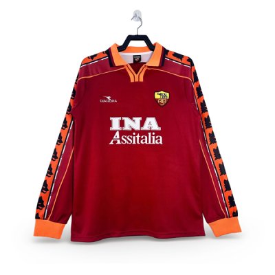 1998-1999 Roma Home Long Sleeve Jersey
