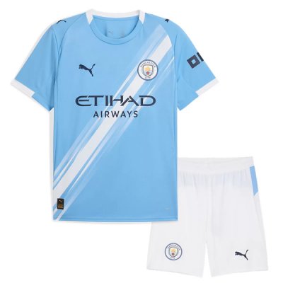 25-26 Manchester City Home Kids Kit