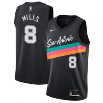 Men‘s San Antonio Spurs Patty Mills #8 Black Swingman Jersey