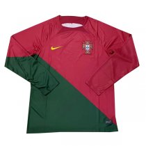 2022 Portugal Home Long Sleeve World Cup Jersey
