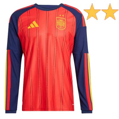 2026 Spain Home World Cup Winners LS Jersey 2 Star (Player Version)