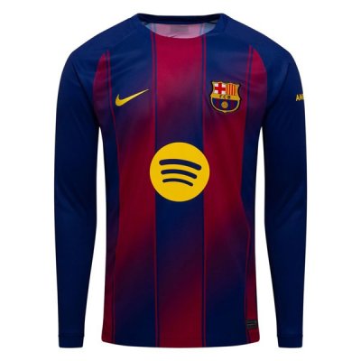 25-26 Barcelona Home Long Sleeve Jersey