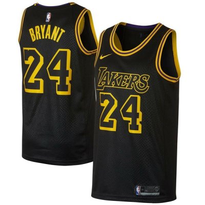 Los Angeles Lakers Black Mamba City Kobe Bryant 24 Swingman Jersey