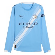 25-26 Manchester City Home LS Jersey (Player Version)