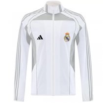25-26 Real Madrid Windbreaker Jacket White 25-26 Real Madrid Windbreaker Jacket White