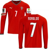 2026 Portugal Home LS Round 16 Ronaldo #7 (Player Version)