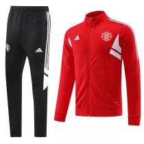 22-23 Manchester United Red 02 Full Zip Tracksuit