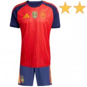 2026 Spain Home World Cup Winner Kids Kit 2 Star