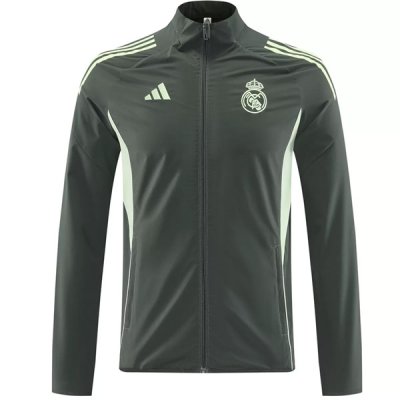 25-26 Real Madrid Windbreaker Jacket Army Green