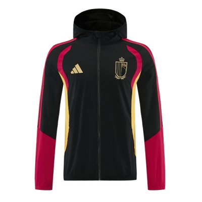 2026 Belgium Windbreaker Hoodie Jacket Black