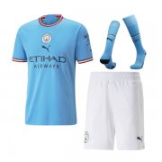 22-23 Manchester City Home Jersey Men Full Kit
