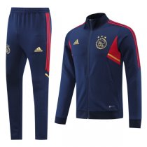 22-23 Ajax Navy 02 Full Zip Tracksuit