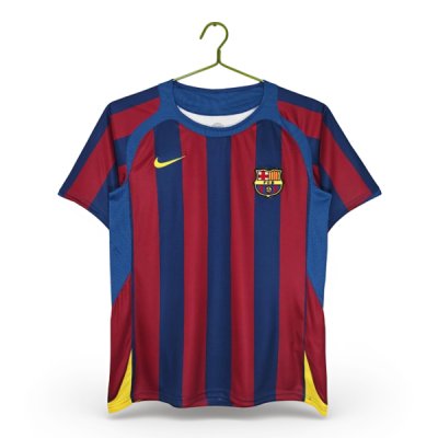 2005-2006 Barcelona Home La Liga Style Retro Jersey