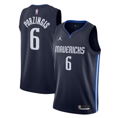 Men‘s Dallas Mavericks Navy Kristaps Porzingis #6 Swingman Jersey
