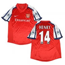 2000-2002 Arsenal Home Retro Jersey HENRY #14 Shirt