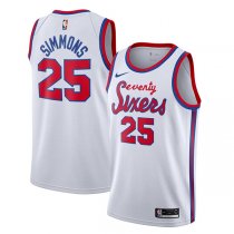 2019-20 Philadelphia 76ers Ben Simmons 25 White Classic Jersey