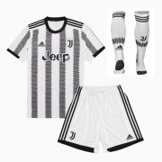 22-23 Juventus Home Jersey Kids Full Kit