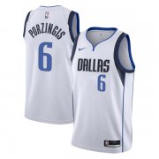 Men’s Dallas Mavericks White Kristaps Porzingis #6 Swingman Jersey Men’s Dallas Mavericks White Kristaps Porzingis #6 Swingman Jersey
