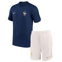 2022 France Home World Cup Jersey Kids Kit