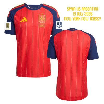 2026 Spain Home World Cup Final Jersey (Player Version)
