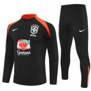 25-26 Brazil Black Training Suit Kit