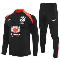 25-26 Brazil Black Training Suit Kit