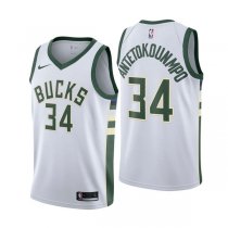 Milwaukee Bucks Giannis Antetokounmpo #34 White Statement Swingman Jersey