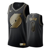 2019-20 Portland Trail Blazers Damian Lillard Black #0 Golden Edition Swingman Jersey