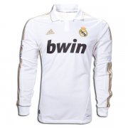 2011-12 Real Madrid Home Long Sleeve Retro Jersey